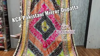 #Beautiful #Chinnon #Fabric #Pakistani #Mirror #Dupatta Order Now - 7814357909 -#KCA