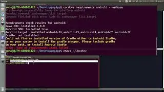 Cordova Error : Could not find JAVA_HOME , ANDROID_HOME, GRADLE_HOME in Ubuntu Linux