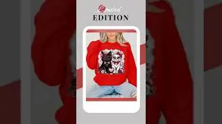 Cute Coquette Valentine's Kittens Sweatshirt, Valentine's Day Gift, Cat Lover Sweater, Romantic J...