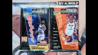 1996-97 Upper Deck Collector's Choice Series 1 & 2 basketball pack rips! Found Allen Iverson rookie!