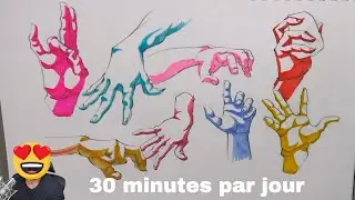 APPRENDRE À DESSINER LES MAINS - EXERCICE DÉBUTANT