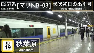 JR East E257-500 Series [ﾏﾘNB-03] - Inubo Hatsuhinode 1 - at Akihabara