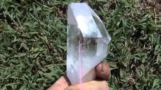 HUGE RARE OPTICAL CLEAR McEarl Mine Quartz Crystal Point