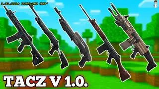TACZ Golden Zero V1.0 Release! 3D Guns Showcase in Minecraft pocket edition 1.21.130+ | 1X1GAMING 