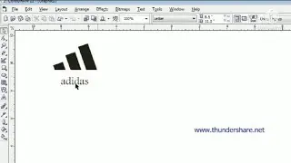 How to make adidas logo in Corel draw 12 || step - by - step ||  By Uchit Gupta 😎😎👍