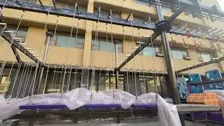 how to assemble ninja warrior in factory #IndoorPlayground #TrampolinePark #AdventureCenter