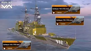 USS Fletcher With Centauro 155 - Free Battlepass Cannon - Modern Warships 