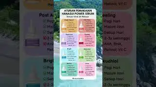 Kumpulan Serum Hanasui #skincare #skincareroutine #glowing #brightening #mencerahkanwajah