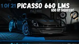 The Picasso 660 LMS Supercar Debuts with A 650hp V6 Engine