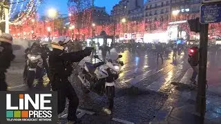 Gilets jaunes Acte 6 - Forte mobilisation et tensions dans Paris / Paris - France 22 d&eacute;cembre 2018