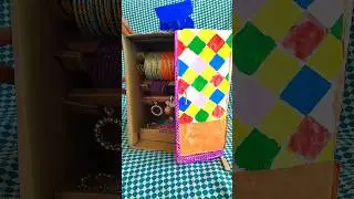 Amazing bangle box making and hearing stand|bangle organiser#shortvideo  #viral #craft #cardboard