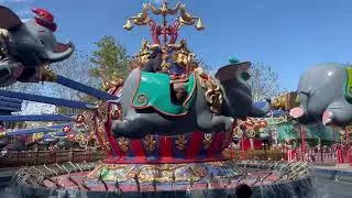DUMBO THE FLYING ELEPHANT POV (High View 4K) - Classic Magic Kingdom Ride!