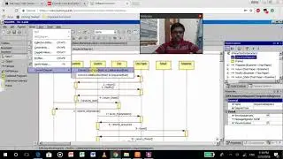 Collaboration diagram for online examination registration system