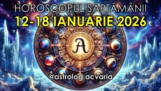 AI TOT CE-TI TREBUIE🛒 Horoscopul saptamanii 12-18 IANUARIE 2026 ☯ @astrolog.acvaria