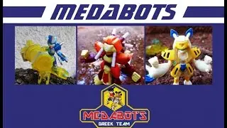 Medabots mini figures set of 3 Unboxing & Review [ Cyandog, Sumilidon, Warbandit ] - Takara Medarot