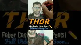 Trailer of Colour Pencil Sketch of THOR #wandavision