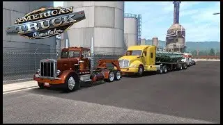 American Truck Simulator - BUYING OLD SCHOOL PETERBILT SEMI  - TRUCK RECOVERY - COUPLE SIMULATOR