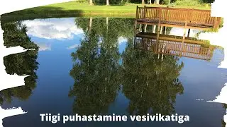 Tiigi puhastamine WeedRazer PRO vesivikatiga.