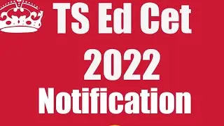 ts edcet 2022 notification in detail explanation#edcet#2022#Bed#notification