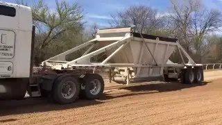 Stick Built Bottom Dump in Action