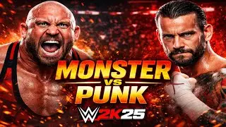 RYBACK vs CM PUNK 💥 MONSTER vs BEST IN THE WORLD | WWE 2K25 FULL MATCH
