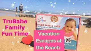 Kids Playtime on beach ! Family Fun Vacation - Cabinet Baby Locks Baby Safety -Just Amazing
