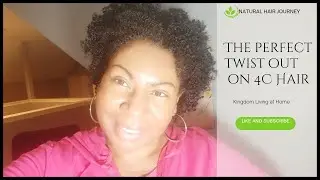 Super Defined Twist Out On Short 4C Hair | Kingdom Living At Home