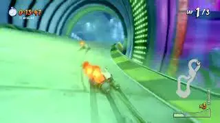 Crash Team Racing - Roo's Tubes Velo Time Trial - Close Finish
