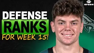Week 15 DST Fantasy Football Rankings (Top-15)!
