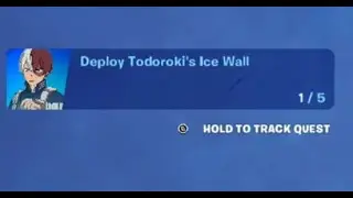 Fortnite - Deploy Todoroki's Ice Wall - Chapter 4 Season 4