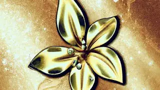 DALL&middot;E 2 : Phrase: #187 - Golden flower with sparkling diamond blossoms, digital art