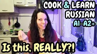 A Typical Russian Dinner? Learn Russian Food & Cooking Vocabulary (A1–A2+ Comprehensible Input Vlog)