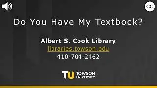 Do You Have My Textbook?