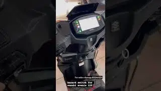 Suzuki Avenis 125 Hazard Switch Installed