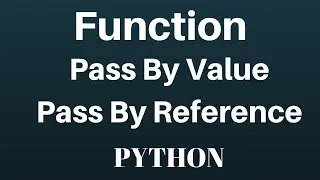 pass by value and reference in python