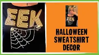 EEK! Adorable Halloween Sweatshirt | Bling on a Sweatshirt