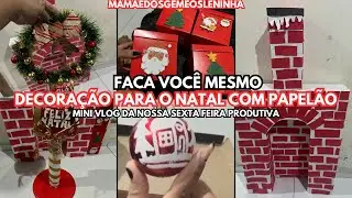 DECORAÇÃO DE NATAL SIMPLES FEITA A MÃO | Dye #façavocêmesmo #minivlog #donadecasaemacao 