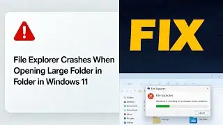 FIX Windows 11: File Explorer Crashes When Opening Large Folder