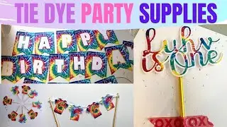 HOW TO MAKE TIE DYE DIY PARTY SUPPLIES ON SILHOUETTE
