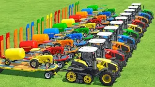 MINI Porsche Tractor & Tank With Biggest Claas Tractor In Fs22 | Farming Simulator 22