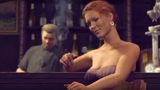 Pretty Girl at Bar Checks Out Vito. Skaletta Returns Home from War in Sicily (Mafia 2)