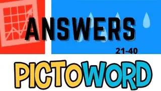 Pictoword Answers 21 to 40 | Offline Brain Game