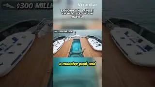 Exploring the Largest Yacht  A $300 Million Marvel! #mrbeast #mrbeastshorts#youtubeshorts#shortvideo