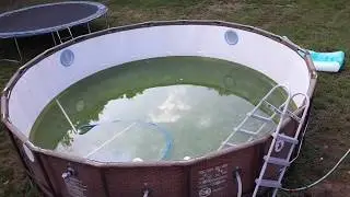 Cleaning out an above ground pool
