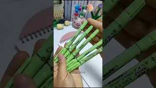 Double Color in One Marker?! 😍✏️ So Satisfying & Cool Stationery Items 😘🖍️ #shorts