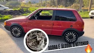 CARBURADOR DO UNO DE GASOLINA PARA ÁLCOOL E COM SEGUNDO STAGE MECÂNICO 