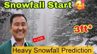 Good News 🥰 | Snowfall Start, Heavy Snowfall Prediction In Kashmir, Kashmir Weather Update 