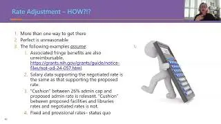 Indirect Cost Rate Agreement Adjustments