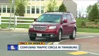 Confusing traffic circle in Twinsburg
