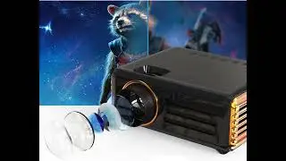 8000 Lumens Mini Projector Review | Android iOS Smart Projector Test